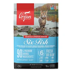 Orijen Six Fish Cat sausas maistas katėms photo