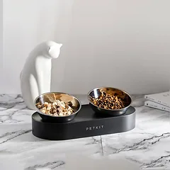Kačių dubenėlis PETKIT Fresh Nano Metal, 0,48 l, 33 × 8,77 × 16 cm