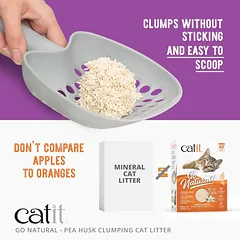 Catit Go Natural Tofu Lavender kačių kraikas 5.6 kg — 3 nuotrauka