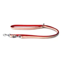Das Lederband Hunde Führleine Firenze rosy/rubyred