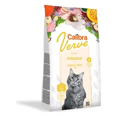 CALIBRA Cat Verve GF sausas maistas sterilizuotoms katėms su vištiena ir kalakutiena 3,5 kg