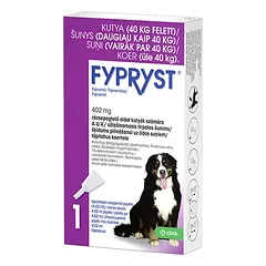 Fypryst antiparazitinis užlašinamasis tirpalas šunims, (40–60 kg), 402 mg