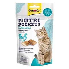 GimCat Nutri Pockets Dental skanėstai katėms 60g