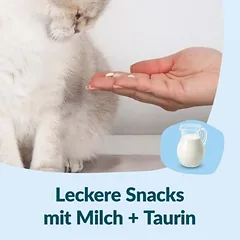 GimCat Nutri Kitten Bites su pienu, skanėstai kačiukams — 4 nuotrauka