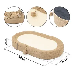 Canadian Cat Company kačių draskymo gultas Sally, apie L 60 x B 40 x H 8,5 cm — 5 nuotrauka