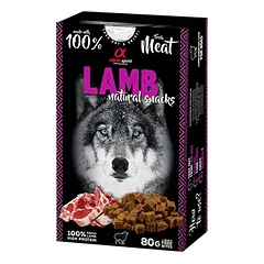 ALPHA SPIRIT NATURAL DOG skanėstai šunims su ėriena 80g
