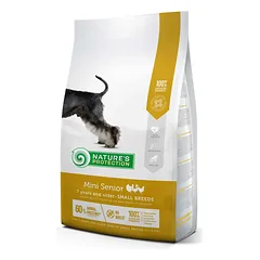 Nature's Protection mažų veislių senstančių šunų sausas pašaras su paukštiena, 2 kg — 3 nuotrauka