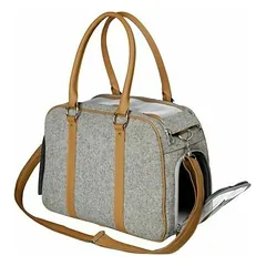 TRIXIE Helen minkštas gyvūnų nešiojimo krepšys, 19x28x40 cm, (pilkas) — 2 nuotrauka