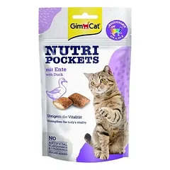 GIMCAT NUTRI POCKETS Duck skanėstai katėms su antiena