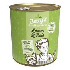 Betty's Landhausküche ėriena su ryžiais, drėgnas maistas šunims, Ėriena ir ryžiai 6 x 800g — 3 nuotrauka