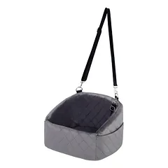 GIANTEX Hunde Autositz Kleine Hunde Schaumstoff Bezug Waschbar Tasche Gurt