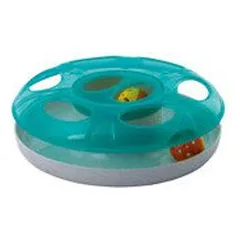 Georplast ufo žaislas katėms su 2 kamuoliukais, 25×8 cm
