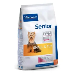 Virbac Veterinary HPM Senior Dog Small & Toy visavertis ėdalas mažų veislių vyresnio amžiaus šunims, 1,5 kg