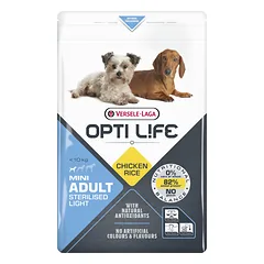 VERSELE-LAGA Opti Life Adult Light Mini nutukusiems mažų veislių šunims 7,5 kg