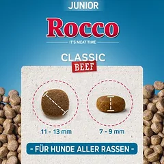 Rocco Junior Classic su jautiena ir vištiena, sausas maistas šuniukams, > 10 kg — 4 nuotrauka