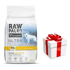Vet Expert RAW PALEO ULTRA TURKEY ADULT LARGE 2KG + Staigmena ŠUNIUI