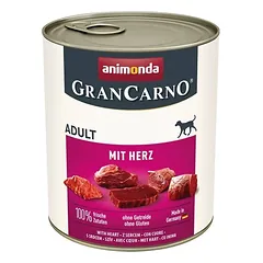 Animonda GRANCARNO suaugusių šunų konservai su širdelėmis, 800 g — 2 nuotrauka