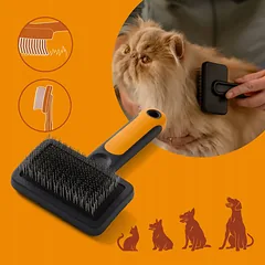 FISKARS pudelinis šepetys šunims ir katėms 16,5 cm — 5 nuotrauka
