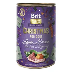 Brit Care Dog Mono Protein Christmas ėriena su morkomis, drėgnas maistas šunims 400 g