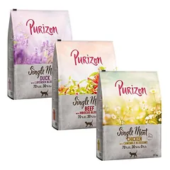 Purizon mišri ekonominė pakuotė 3 x 2,5 kg, sausas maistas katėms, Urgetreide Mix: Huhn mit Fisch / Sterilised Huhn mit Fisch / Kabeljau — 4 nuotrauka