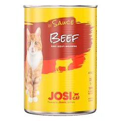Josera JosiCat Beef In Sauce visavertis drėgnas maistas suaugusioms katėms su jautiena, 415 g