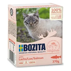 Konservai katėms Bozita Cat su lašiša, 370 g