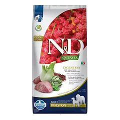 FARMINA N&D QUINOA – DOG Dry DIGESTION Lamb&Fennel ADULT MED&MAX 7 kg
