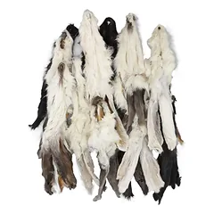 Bubu Pets Rabbit Ear with fur džiovintos triušio ausys su kailiu 300g — 2 nuotrauka