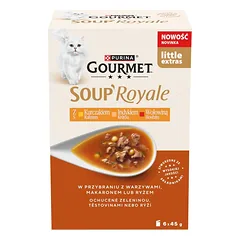 GOURMET Gold Gabaliukai padaže 96x85g su jautiena, lašiša ir vištiena, kalakutiena ir antis, vištiena ir kepenėlėmis, drėgnas maistas katėms