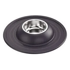 Georplast metalinis dubenėlis su guminiu padėklu volcano inox, d39x6 cm — 4 nuotrauka