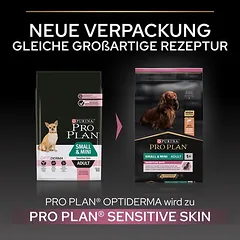PURINA PRO PLAN Small & Mini Adult Sensitive Skin sausas maistas šunims, 3 - 4,9 kg — 5 nuotrauka