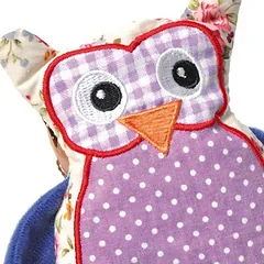 Aumüller žaislinė pagalvėlė katėms su valerijonu Patchwork pelėda, Ekonominė pakuotė: 2 vnt. — 2 nuotrauka