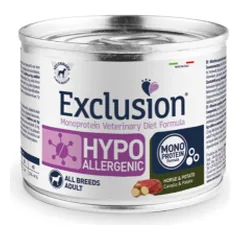 Exclusion Hypoallergenic konservai šunims su arkliena, 200 g