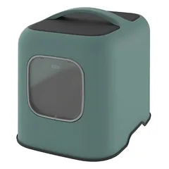 GimCat Smart Olimpia uždaras kačių tualetas su aktyvintos anglies filtru ir kastuvėliu, 51×39,5×44 cm