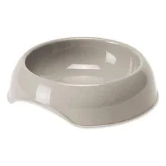 Gyvūnų dubuo, plastikinis: „Dog Fantasy“ plastikinis dubuo, pilkas, 19,6 cm, 700 ml