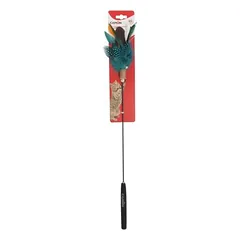 Camon meškerė su plunksnomis ir kamuoliuku katėms, 65 cm