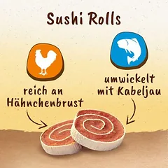 8in1 Tasties Sushi Rolls su višta, skanėstai šunims — 3 nuotrauka