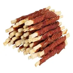 Bubu Pets rawhide stick with duck – buivolo odos lazdelė su antienos mėsa 13cm, 500g — 3 nuotrauka