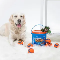 CHUCKIT! kibiras su 8 Ultra kamuoliukais, žaislas šunims, 8 vnt. rinkinys — 3 nuotrauka