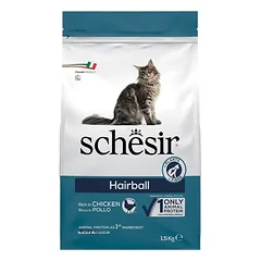 Schesir Original Hairball su vištiena, sausas maistas katėms