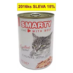 SMARTY Cat Jautienos gabalėliai konservas 410 g