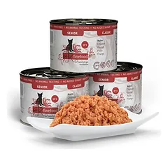catz finefood Senior 6 x 200 g, drėgnas maistas katėms, 200 - 399 g — 4 nuotrauka