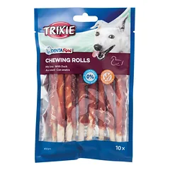 Trixie Chewing Rolls With Duck kramtomosios lazdelės šunims su antienos mėsa, 12 cm, 10 vnt./80 g — 1 nuotrauka