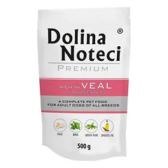 DOLINA NOTECI Premium Turtinga jautiena su žaliu žirniu šunims 500 g