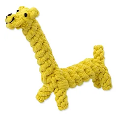 Dog Fantasy Giraffe Cotton Rope Toy žirafės formos medvilninis virvinis žaislas šunims, 26 cm