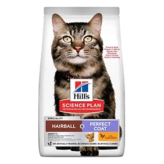 HILL'S Science Plan Hairball & Perfect Coat 2x7kg karma z kurczakiem dla dorosłych kotów