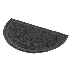 Kilimėlis prie tualeto TRIXIE Pusiau apvalus PVC 41x25cm Antracito