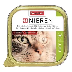 Beaphar Nierdieet Ente visavertis dietinis kačių maistas inkstų veiklai palaikyti, paštetas, 100 g