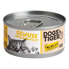 Dogs'n Tiger Cat Filet drėgnas maistas katėms, ekonominė pakuotė 24 x 70 g — 2 nuotrauka