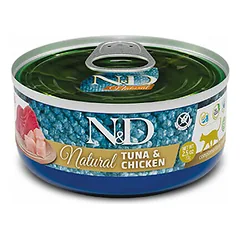 Farmina N&D Cat Natural Adult su tunu ir vištiena 140 g — 2 nuotrauka